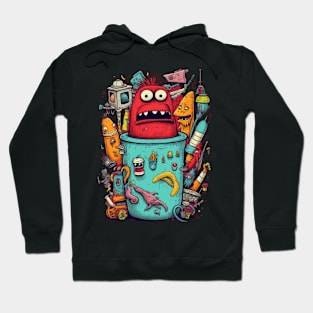 Monster Tshirt Hoodie